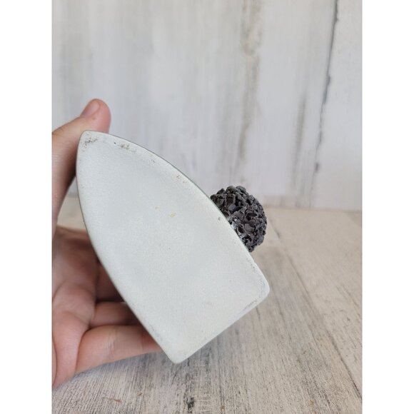 Rustic ceramic bird nest iron spring unique decor - Picture 10 of 10